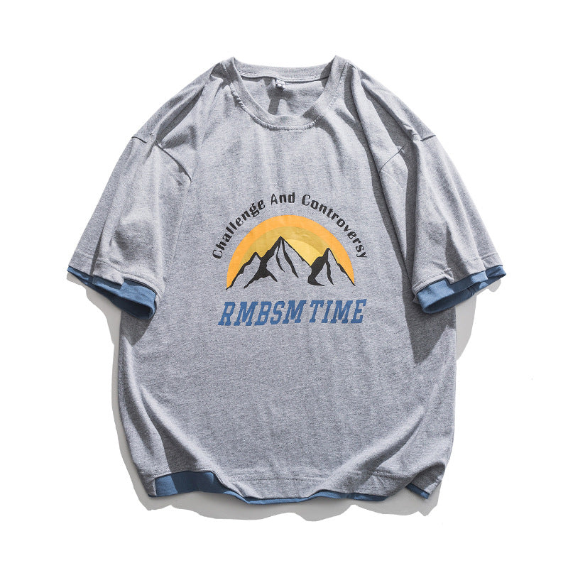 2022 Summer man t shirt round Neck Short Sleeve