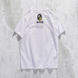 A Ape Print T Shirt Summer Casual Cartoon Anime Pullover Short Sleeve Round Neck T-shirt