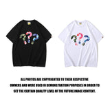 A Ape Print T Shirt Spring and Summer Short Sleeve Printed Fashion Camouflage T-shirt