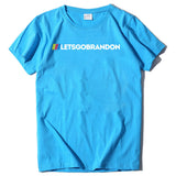 Let's Go Brandon T Shirt Letter Print Short-Sleeve T-shirt Bottoming Shirt