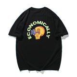 Men T Shirt Summer Casual Tops Men's Clothes Summer Wear Retro Men's round Neck Short Sleeve Leisure Skull Printed T-shirt Trendy Men