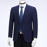 Mens Graduation Outfits Business Plaid Casual Suit Single Top Coat Men's Loose Wool Suit Men's