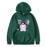 Kuromi Hoodie Cute Onegai My Melody Sweatshirt Casual Printed Hoodie