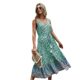 Russian Style Dress Casual Vacation Style Graceful Vest Dress Summer