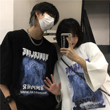 Harajuku Clothing for men Tshirt Classic Shirts Summer Cool Printed Loose T-shirt