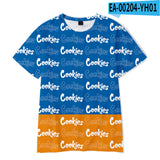 Cookies Shirt Cookies 3D Printed Fashion Casual Short Sleeve T-shirt