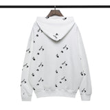 Autumn And Winter Printed Hooded Loose Long Sleeves Sweater