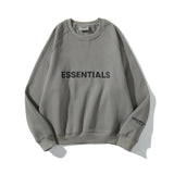 Fog Fear of God Sweatshirt Essentials Chest Letter Crew Neck Brushed Hoody Loose Bottoming Shirt