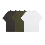 Men T Shirt Summer Casual Tops Men's Clothes Summer Wear Retro Short Sleeve American Casual Loose Letter Print T-shirt
