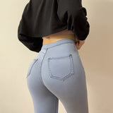 100 Cotton Jeans Women Sexy Peach Hip Skinny Jeans Women Hip High Waist Stretch Feet Butt-Lift Underwear