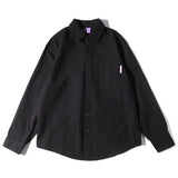 Men Shacket Long Sleeve Autumn Shirt Autumn Retro Loose Solid Color Simple Workwear Shirt Men