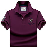 USPA Shirts Men's Short Sleeve T-shirt Polo Shirt Summer Lapels Loose Half Sleeve