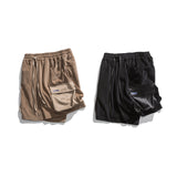 Men Pants Men's Clothes Summer Wear Vintage Men's Shorts Casual Loose Color Matching Elastic Five-Point Overalls