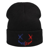 Yankee  Winter Hat Embroidery Men and Women Autumn and Winter Warm Knitted Hat