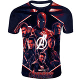 Captain America T Shirt Avengers 4 Captain America Short Sleeve T-shirt
