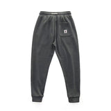 Men Pants Sweatpants Knitted Drawstring Ankle-Tied Casual Trousers