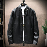 Urban Leather Jacket Men's Casual Jacket Spring and Autumn Motorcycle Jacket Leather Jacket
