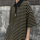 Harajuku Clothing Men's Tshirt Classic Retro Shirts Summer Retro Lapels Polo Shirt Men and Women Casual Short Sleeve T-shirt Top