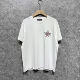 Amiri T Shirt Red Five-Pointed Star Casual Round Neck