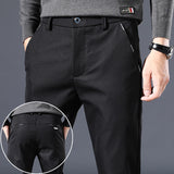 Mens Formal Suit Trousers Straight Leg Office Stretch Slim Fit Suit Pants Summer Pants Bottoms Spring Casual Pants Men Pants
