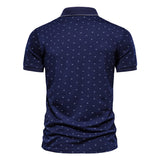 Men Shirt Fashion Slim Fit Shirt Short Sleeve Shirt Large Size Casual Top Summer Men's Fashion Print Short Sleeve Casual Polo Collar T-shirt Polo Shirt Men