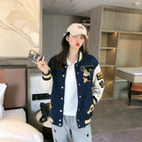 Varsity Jacket for Men Baseball Jackets Spring Cartoon Jacket Coat