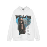 Men Fall Outfits Printed Hoodie Loose Thick Sports Jacket