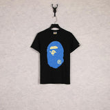 A Ape Print T Shirt Summer Cartoon Print Casual Large Size Loose Round Neck Short Sleeve T-shirt