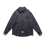 Men Shacket Long Sleeve Autumn Shirt Retro Youth