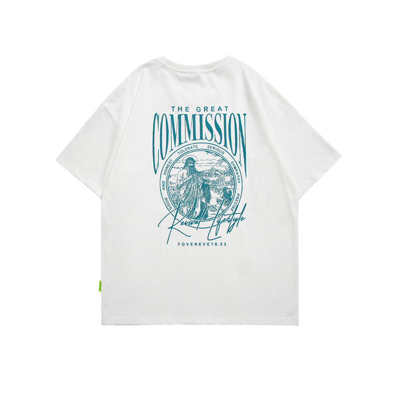 2022 Summer Man T Shirt Creative Printing Leisure