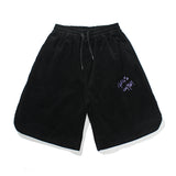 Men Shorts Men's Clothes Summer Wear Retro Men's Shorts Casual Loose Corduroy Embroidered Shorts Fashion