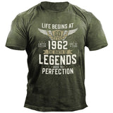 Man T Shirt Black round Neck Loose Print