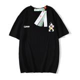 Spring/Summer Ow Cartoon Mouse Print Men'S And Women'S Loose Shortsleeved Tshirt Owt