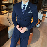 Mens Black Suit Suit Men's Three-Piece Suit Casual Slim Fit Men's Small Business Suit Coat