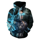 Captain America Hoodie Avengers 4 Final Battle 3D Printed Sweater Hoodie Men