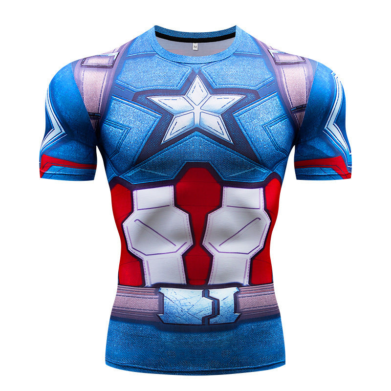 ARC Reactor Iron Man T Shirt Superman Captain America Tights