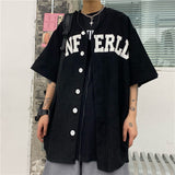 Harajuku Clothing Men's Casual Shirts Summer Printed Men's and Women's Coats Casual Top Fashion
