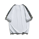 Men T Shirt Summer Casual Tops Men's Clothes Summer Wear Vintage Men's Short Sleeve Casual Loose Multicolor Printing Fake Two-Piece T-shirts