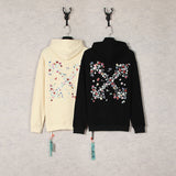 Autumn And Winter Plant Flower Series Hooded Sweater For Men And Women