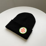 Mens Beanies Knitted Hat Female Autumn and Winter Leisure Letter Labeling Woolen Cap Male