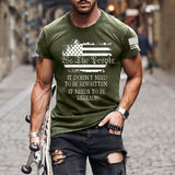 Captain America T Shirt Printed Short Sleeve Pattern Crew Neck Men's T-shirt