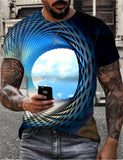 3D T Shirt Digital Printing Sky Visual Effect