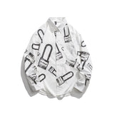 Men Shacket Long Sleeve Autumn Shirt Autumn Shirt Lapel Cardigan Loose Comfort Printing Youth Casual Shirt