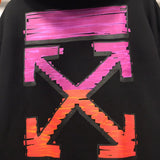 Early Spring Pink Gradient Arrow Hooded Sweater For Men And Women