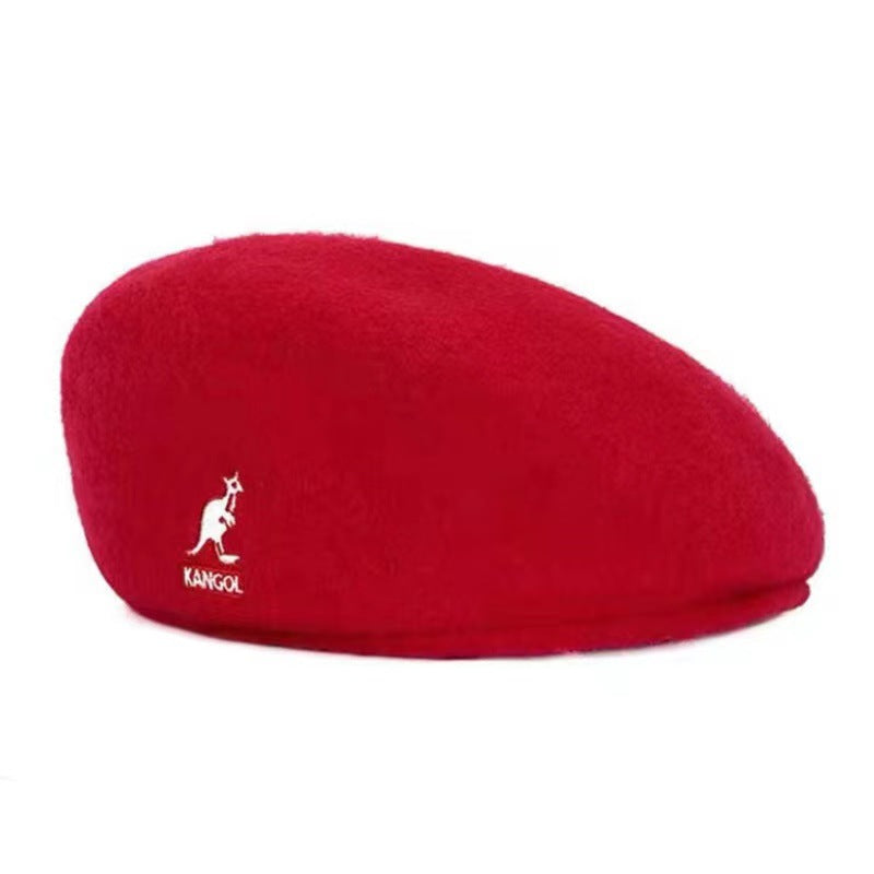 LL Cool J Hat Kangaroo Wool Beret Advance Hats Retro Peaked Cap