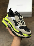 Unisex Balenciaga Clunky Sneaker Triples Crystal Air Cushion Thick Sole Height Increasing Hot Casual Sports Shoes
