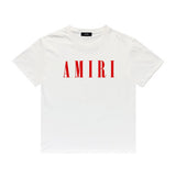 Amiri T Shirt Letter Printed Round Neck