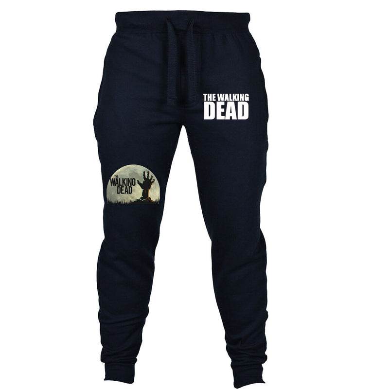 The Walking Dead Clothes Autumn and Winter Track Pants Men's Cotton Men's Casual Pants Sports Fitness