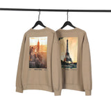 Fog Essentials Long Sleeve round Neck Sweatshirt New York City Architecture Limited Sunset Edition Brushed Hoody