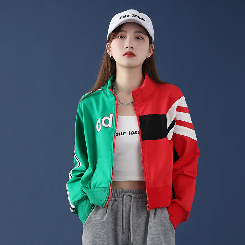 Cheerleader Letterman Jacket High Waist All-Matching Short